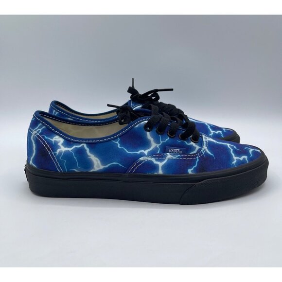 Vans Authentic Lightning Style M/8.5 W/ 10 Sneaker Blue Shoes Skateboarding - Picture 1 of 8